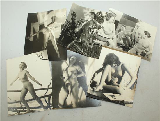 Jean Straker (1913-1984). A collection of thirty nine photographs of nudes from the Femina Library, each 4.75 x 3.75in.